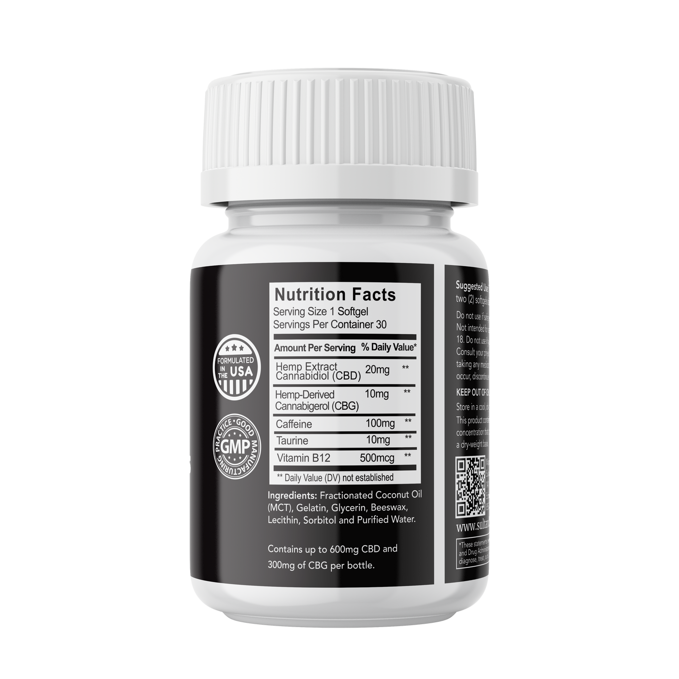Energy & Focus Softgels - 20mg CBD & 10mg CBG