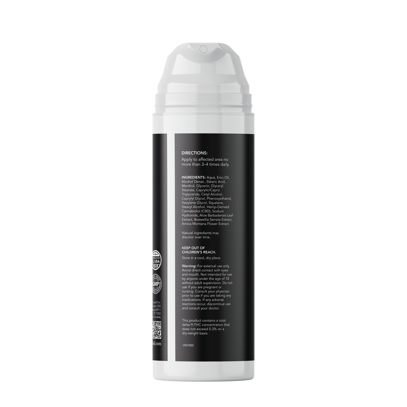CBD Intensive Pain Relief Rub with Emu Oil - 2,000mg of CBD