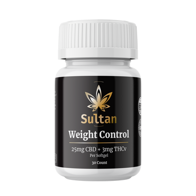 CBD Weight Control Softgels - 25mg CBD & 3mg THC