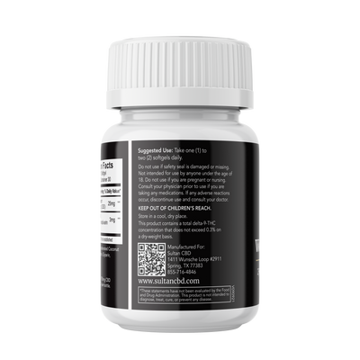 CBD Weight Control Softgels - 25mg CBD & 3mg THC